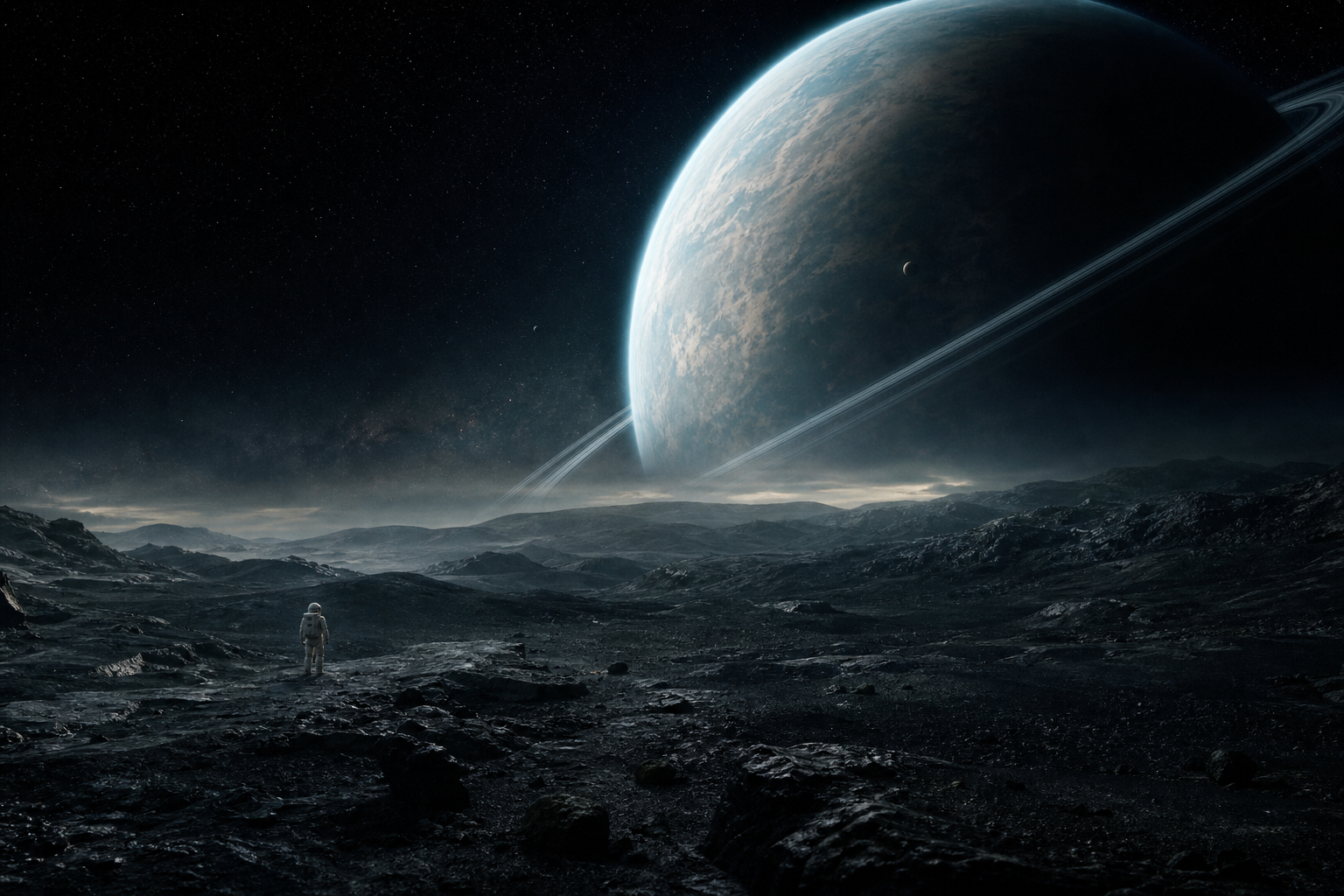 史诗科幻 — 孤独宇航员与巨大行星
